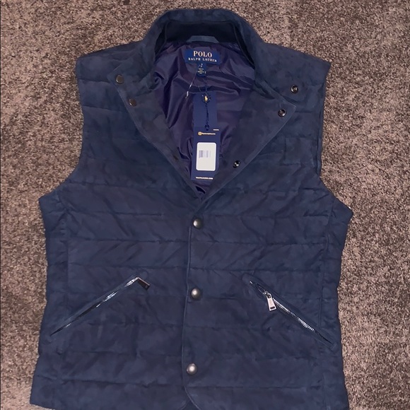 polo suede vest